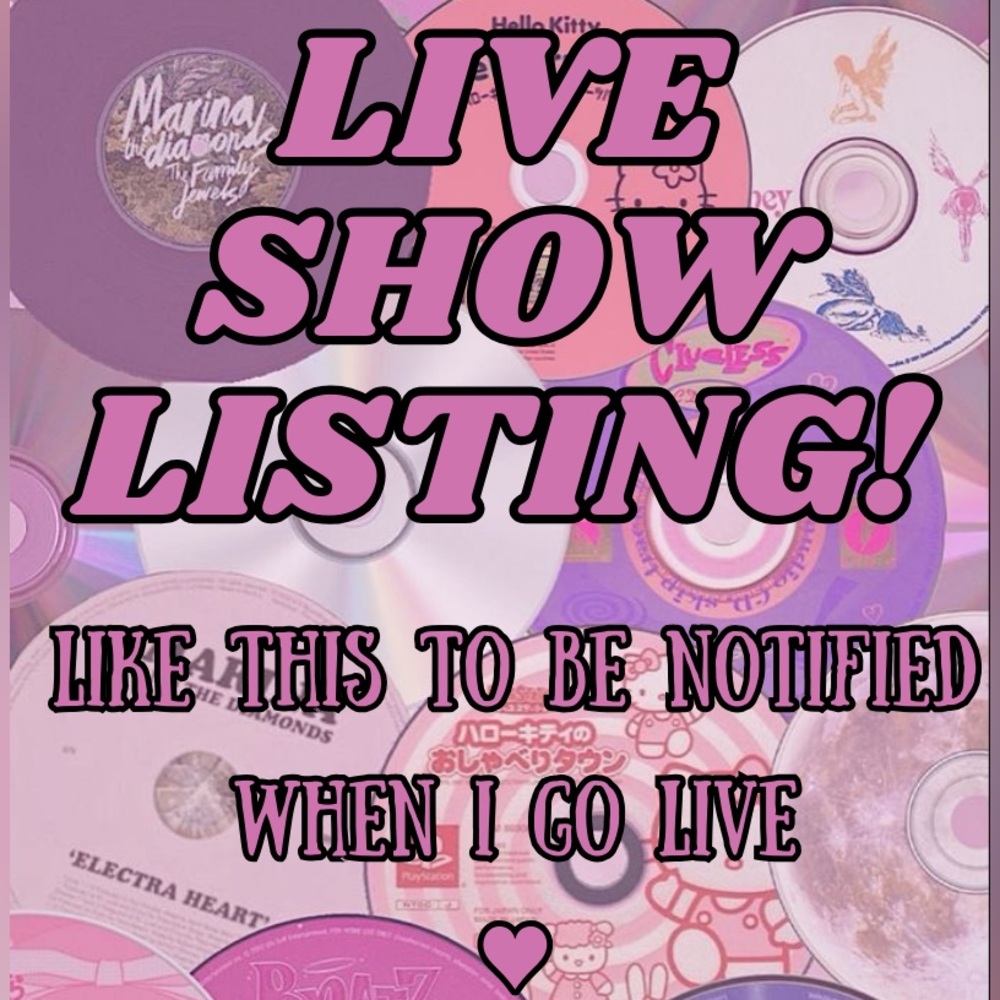 Live Show Listing! 🌟💕